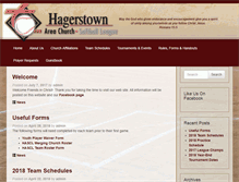 Tablet Screenshot of hagerstownareachurchsoftball.com